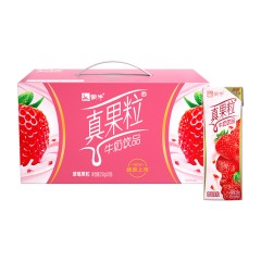 蒙牛真果粒草莓口味250g*12