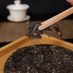 【温泉山谷】云边贡 供销英雄饼普洱茶生茶357g茶饼 云南供销社茶山直供