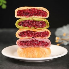 嘉源珍语云南特产玫瑰鲜花饼紫薯味30g*10个