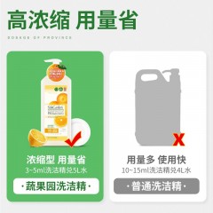 SukGarden蔬果园 橘采星光果蔬餐具净（加量） 1.28kg*2